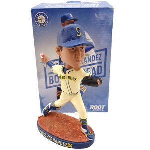 Felix Hernandez Bobblehead Seattle Mariners SGA Root Sports 2016 w/ Original Box